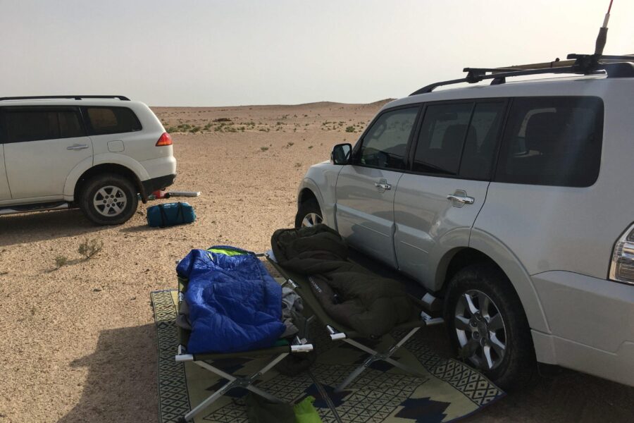 Camping at the Qatar/Saudi Border