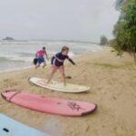 Surfing 5 year old in Sri Lanka
